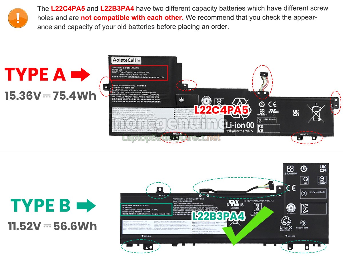replacement Lenovo IdeaPad SLIM 5 16IAH8-83BG0042BM battery