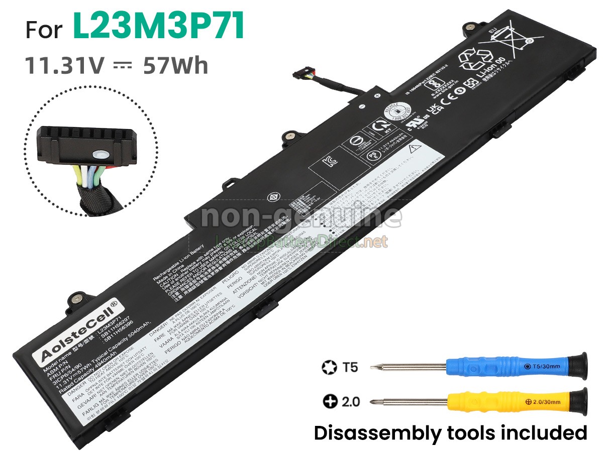 replacement Lenovo L23L3P71 battery