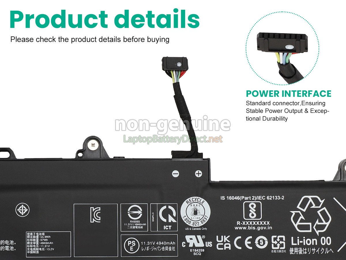 replacement Lenovo L23L3P71 battery