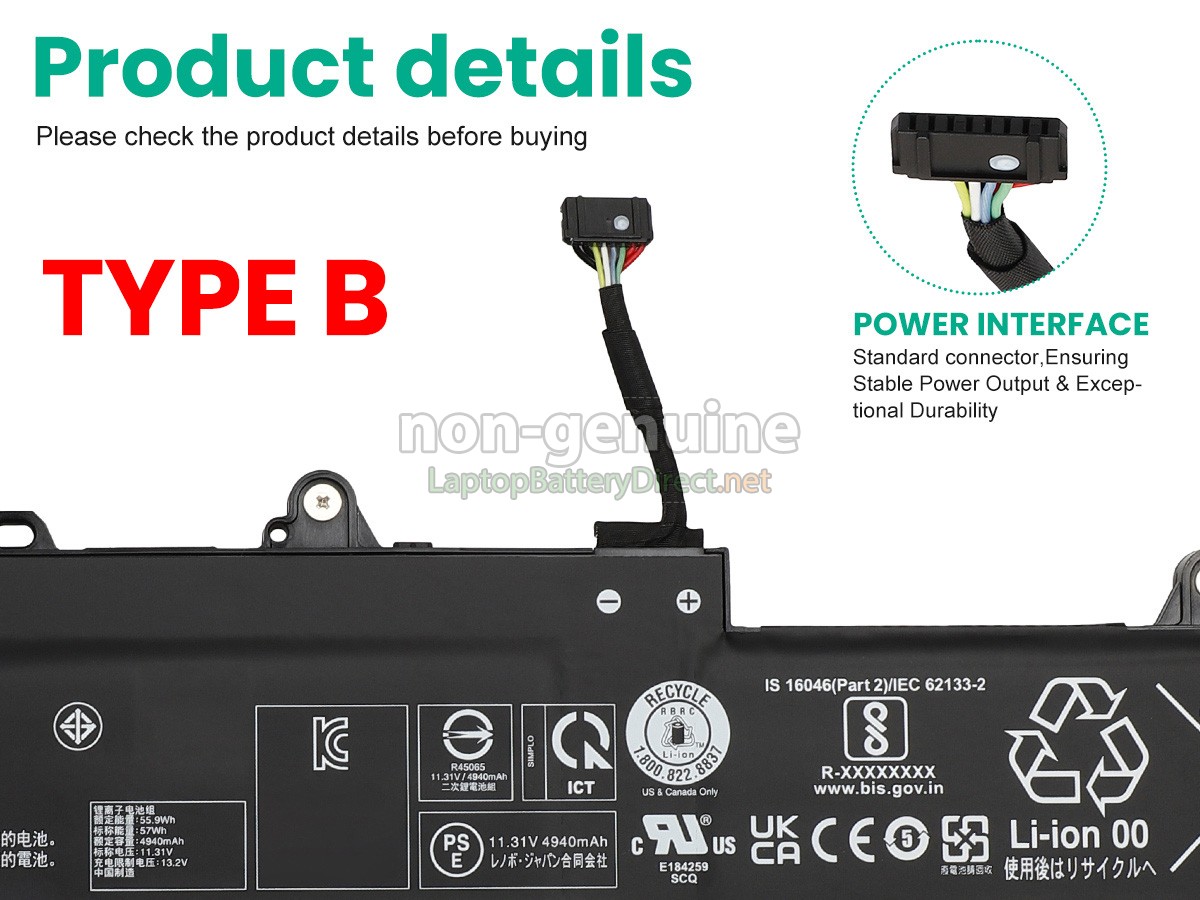 replacement Lenovo ThinkPad L16 GEN 1-21L7001JMZ battery