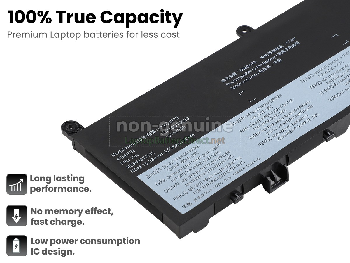 replacement Lenovo ThinkPad X1 EXTREME GEN 2-20QV battery