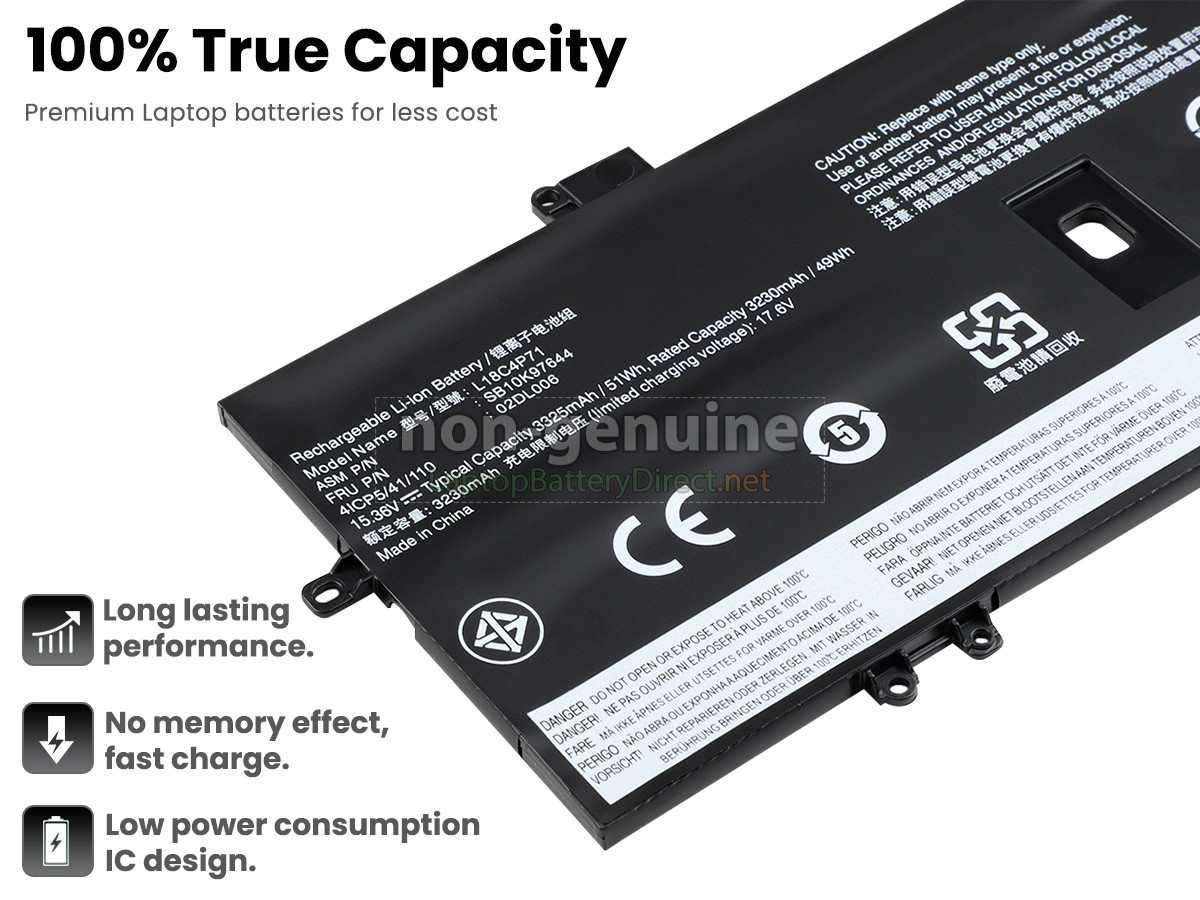 replacement Lenovo ThinkPad X1 CARBON 7TH GEN-20QD battery