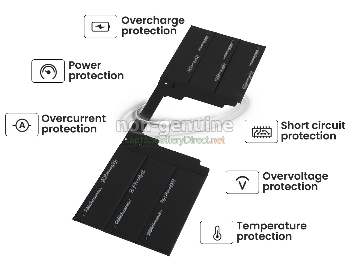 replacement Microsoft Surface BOOK2 KEYBOARD battery