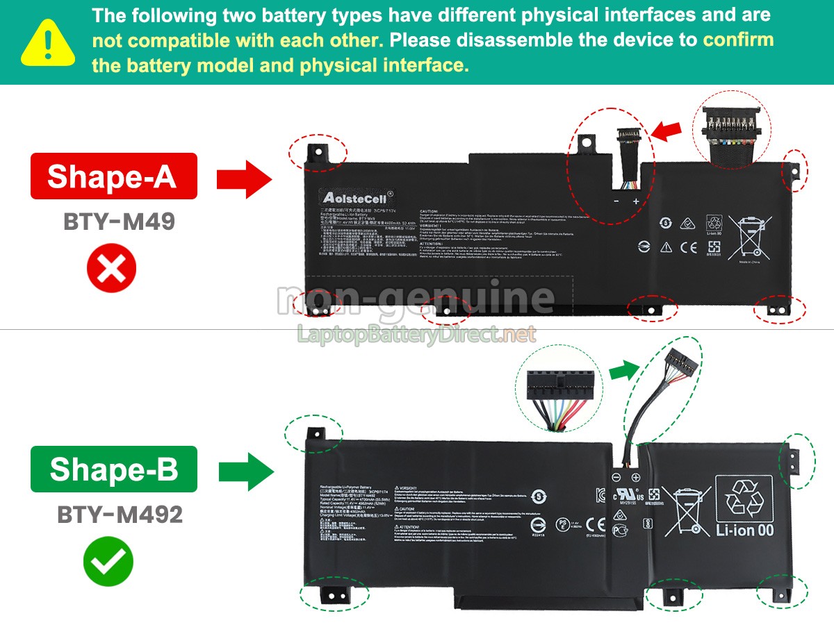 replacement MSI PRESTIGE 14 A12UC battery