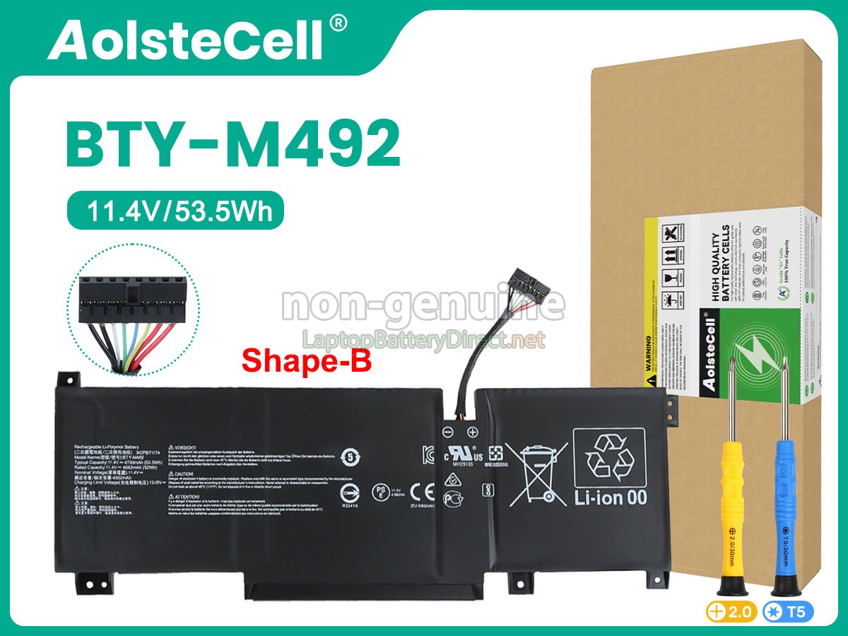 replacement MSI PRESTIGE 14 A12UC battery