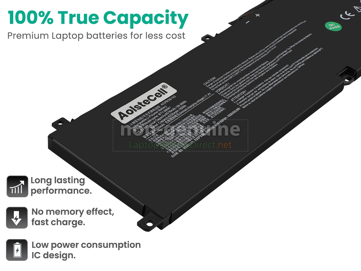replacement MSI STEALTH GS77 12U battery