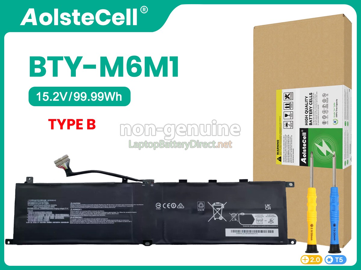 replacement MSI STEALTH GS77 12U battery