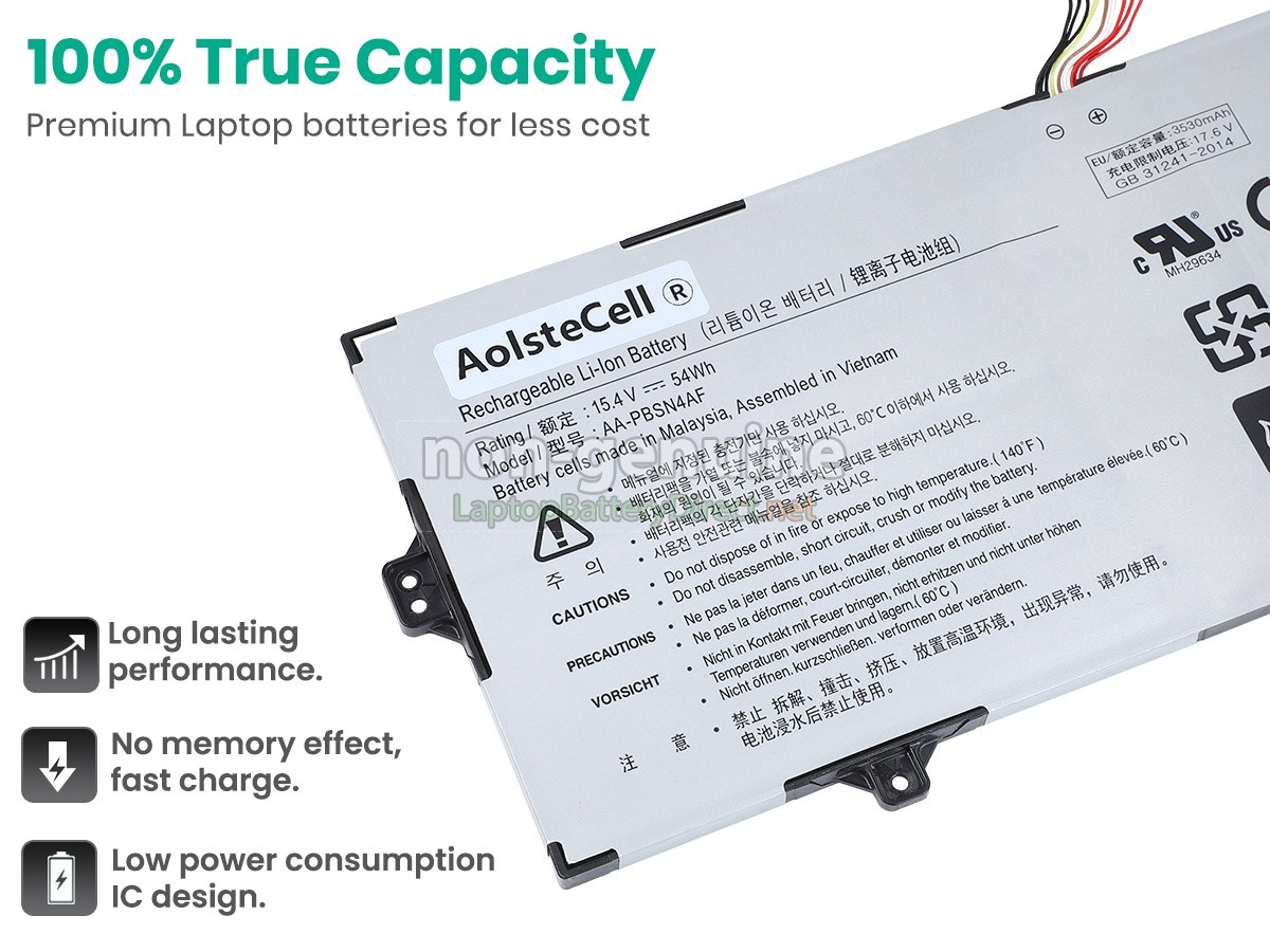 replacement Samsung NP750XDA battery