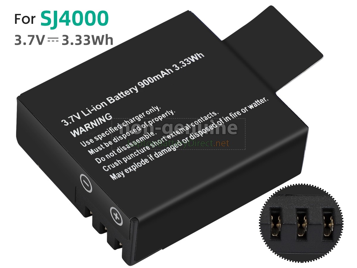 replacement SJCAM SJ4000 AIR battery