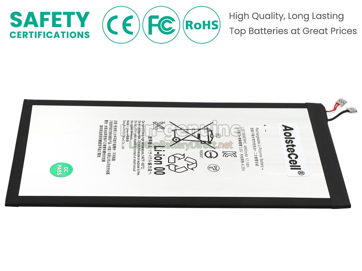 replacement Sony LIS1569ERPC battery