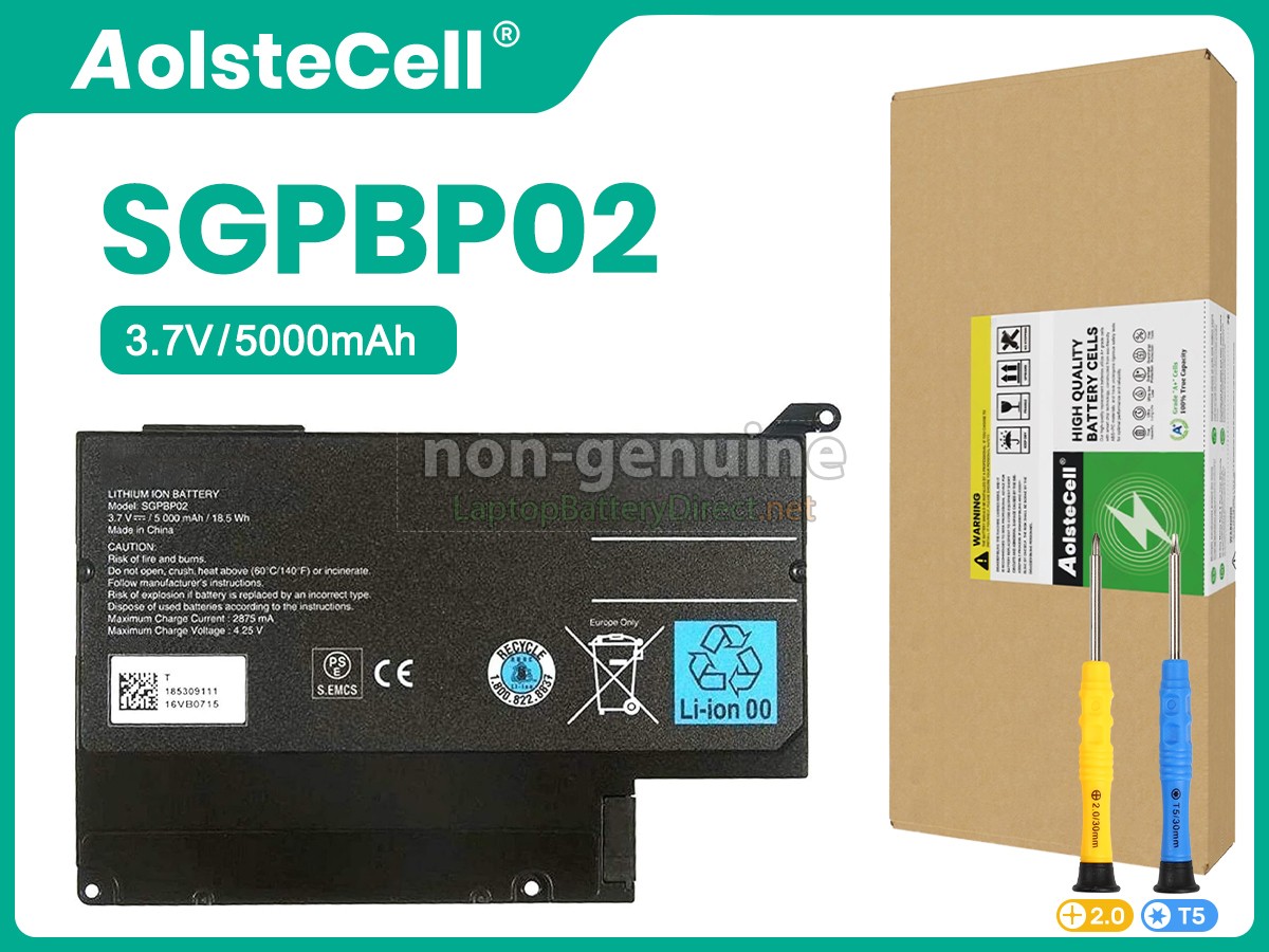 replacement Sony SGPT112CN battery