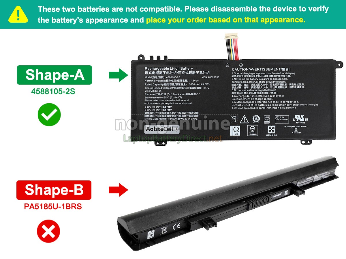 replacement Toshiba Satellite C50D-B01G battery
