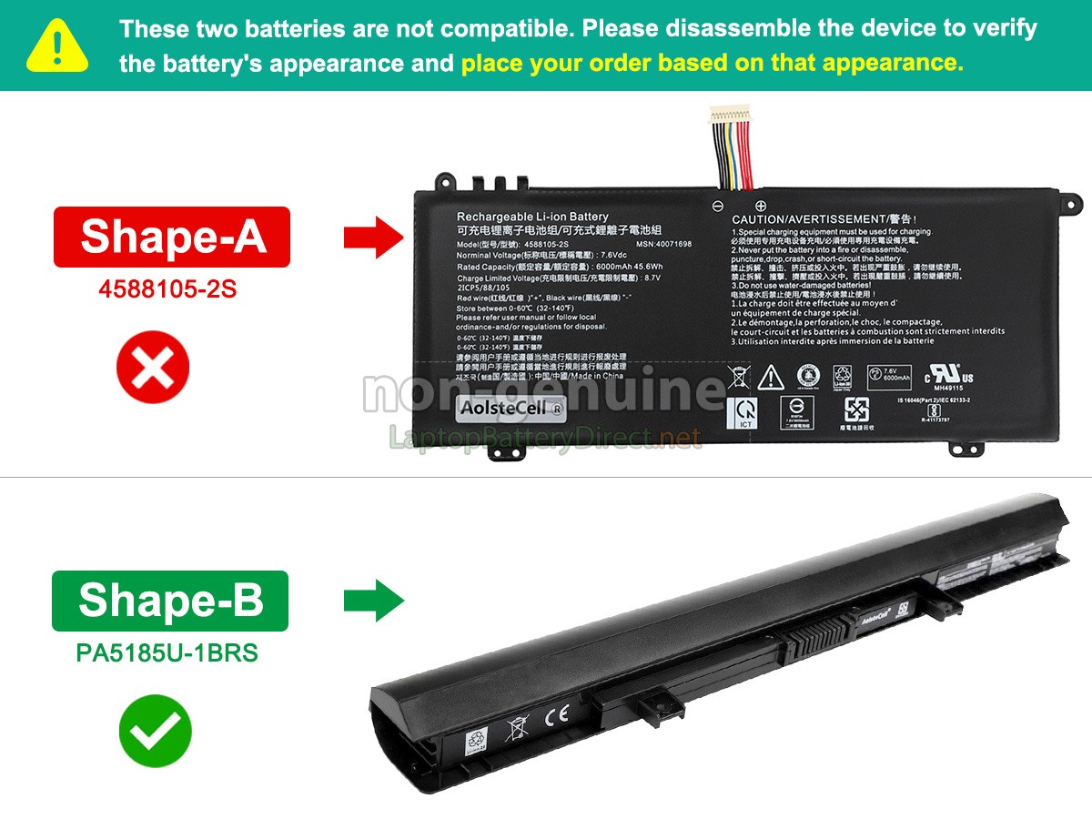replacement Toshiba Satellite C50D-B01G battery