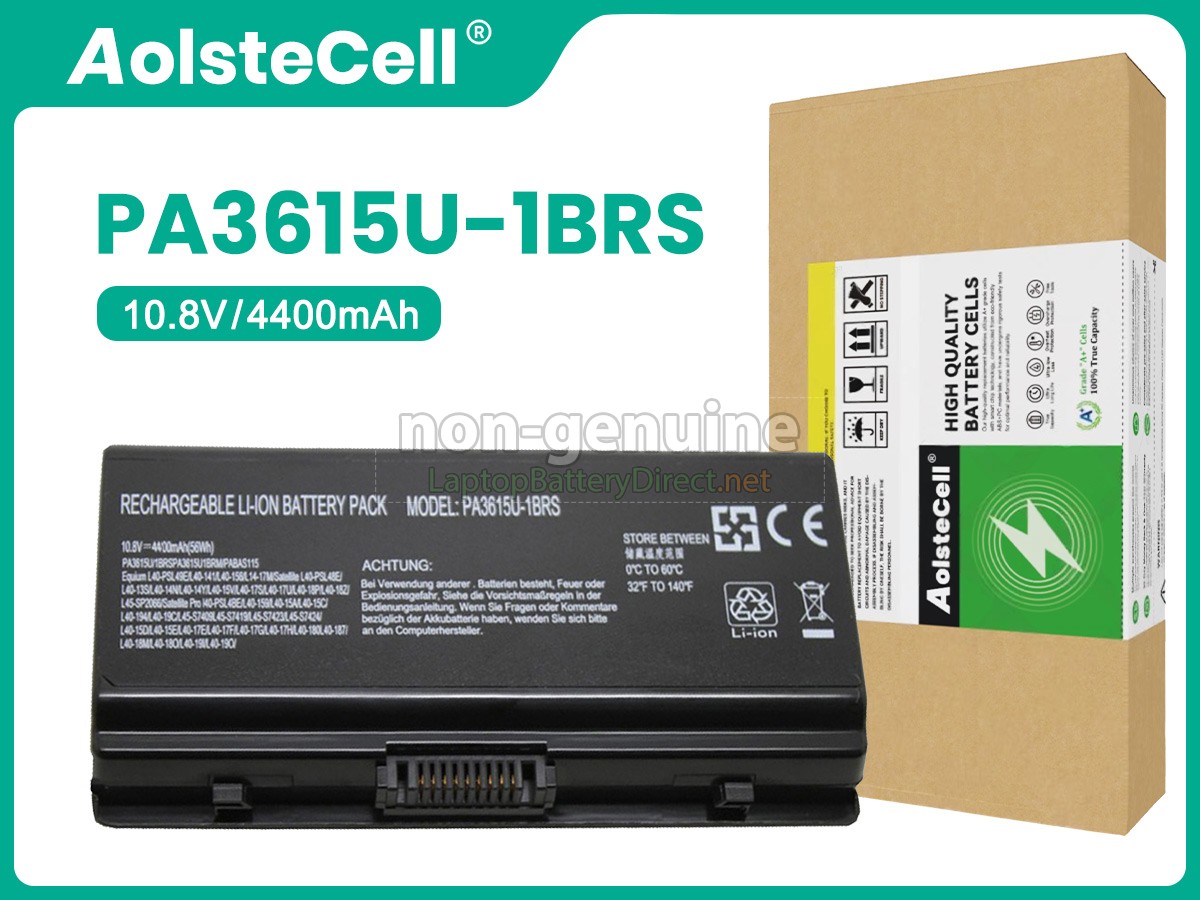 replacement Toshiba PABAS115 battery