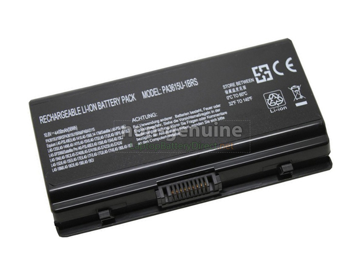 replacement Toshiba PABAS115 battery