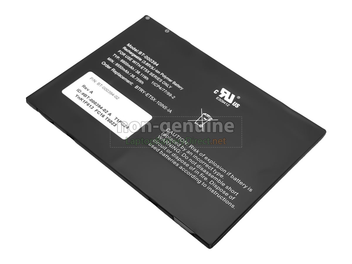 replacement Zebra ET50 battery